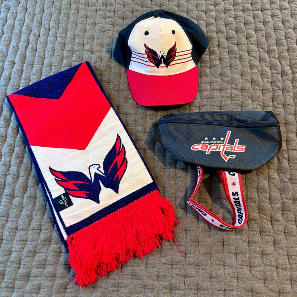 Washington Capitals Fan Pack - Scarf, Cap & Belt Bag